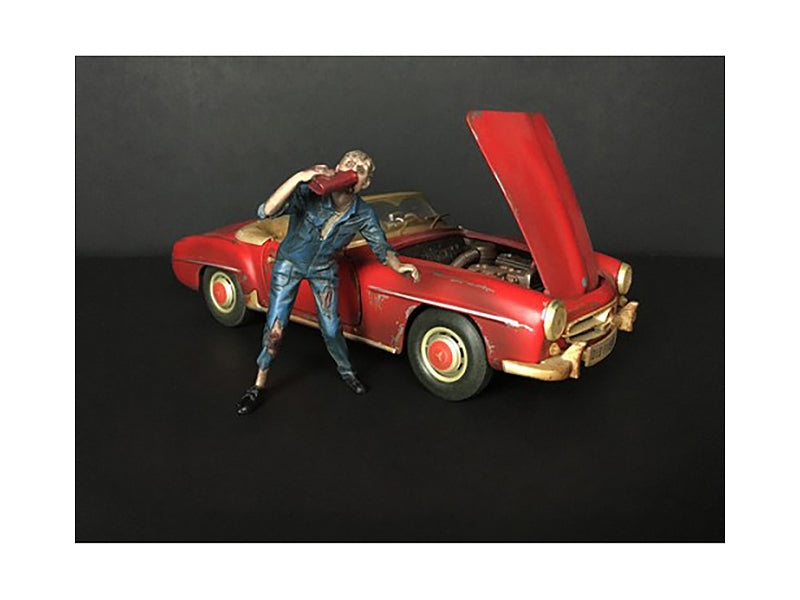 American Diorama Zombie Mechanic Figurine III for 1/18 Scale Models by American Diorama