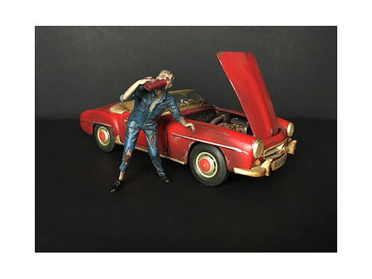 American Diorama Zombie Mechanic Figurine III for 1/18 Scale Models by American Diorama