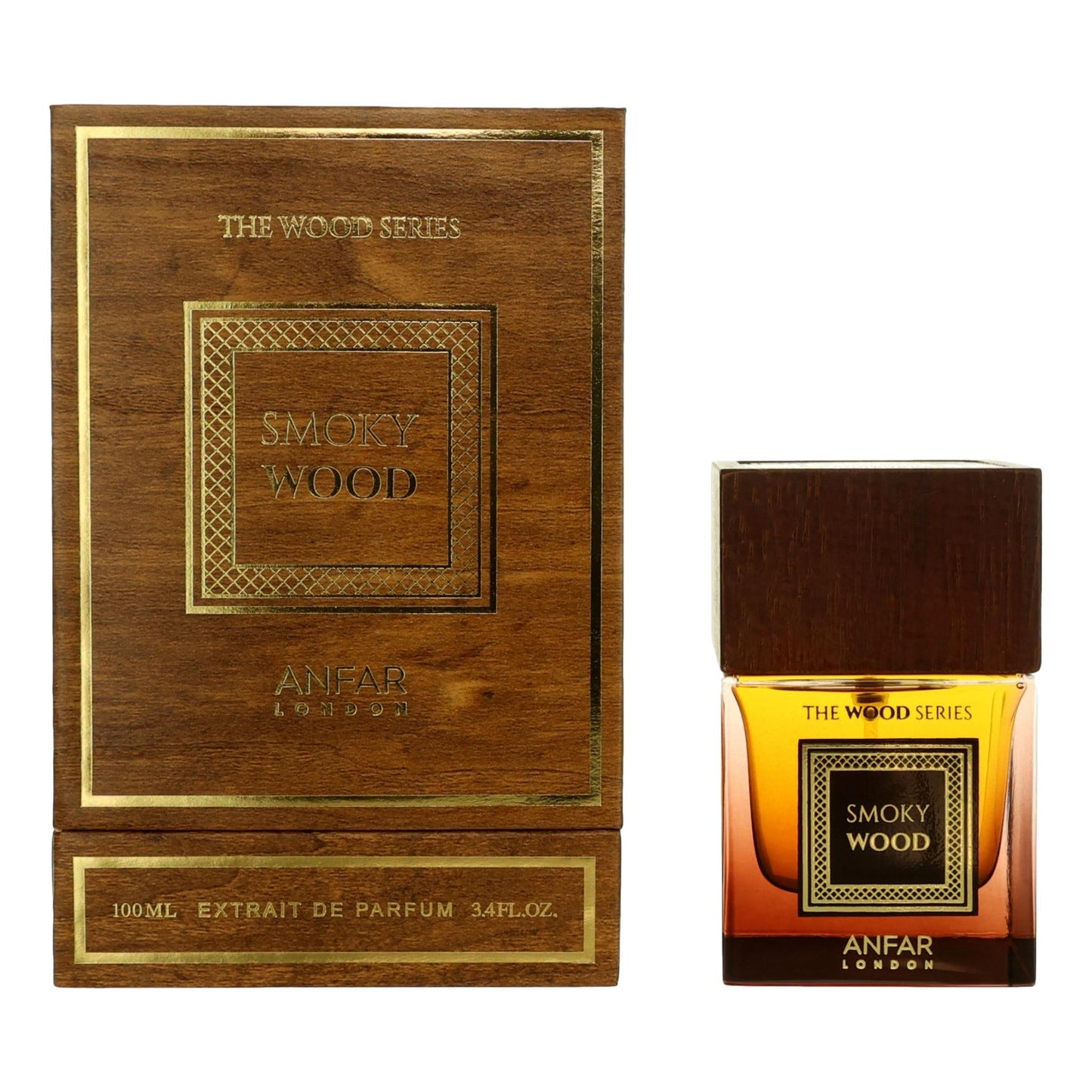 Anfar The Wood Series Smoky Wood by Anfar, 3.4oz Extrait de Parfum Spray men