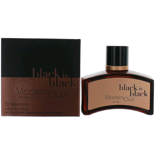 nuparfums Black is Black Modern Oud by NuParfums, 3.4 oz EDT Spray for Men