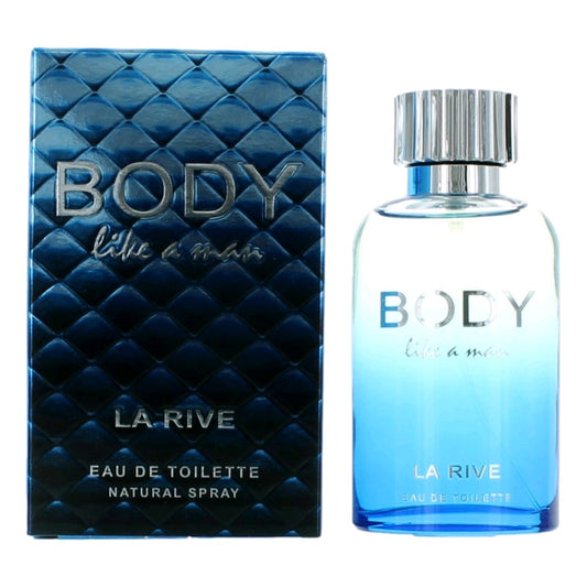 La Rive Body Like A Man by La Rive, 3 oz EDT Spray for Men