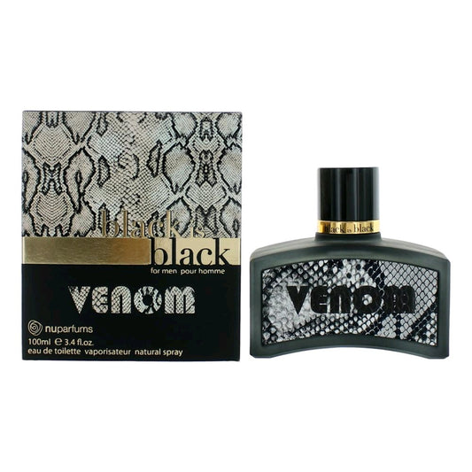 nuparfums Black is Black Venom by NuParfums, 3.4 oz EDT Spray for Men