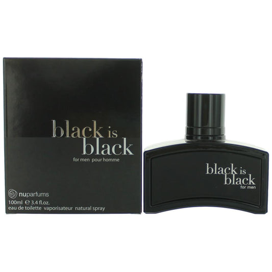 nuparfums Black is Black by NuParfums, 3.4 oz EDT Spray for Men
