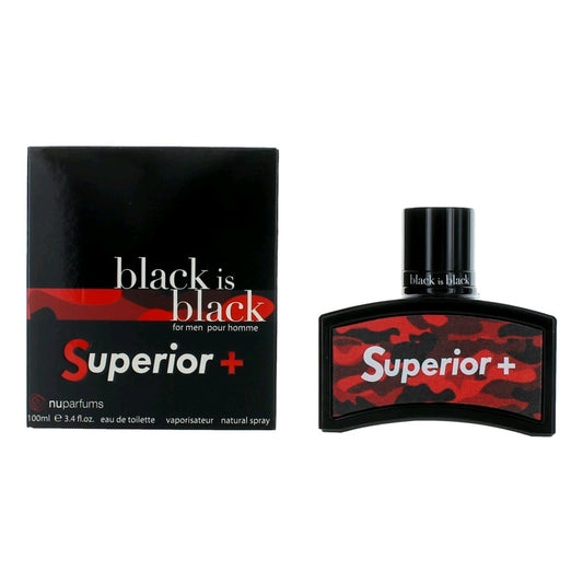 nuparfums Black is Black Superior by Nu Parfumes, 3.4 oz EDT Spray for Men