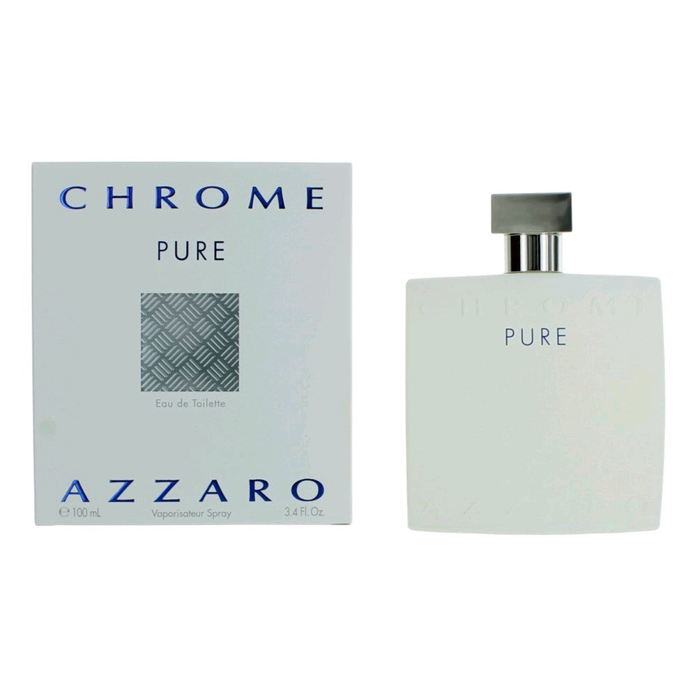 Azzaro Chrome Pure by Azzaro, 3.4 oz EDT Spray for Men