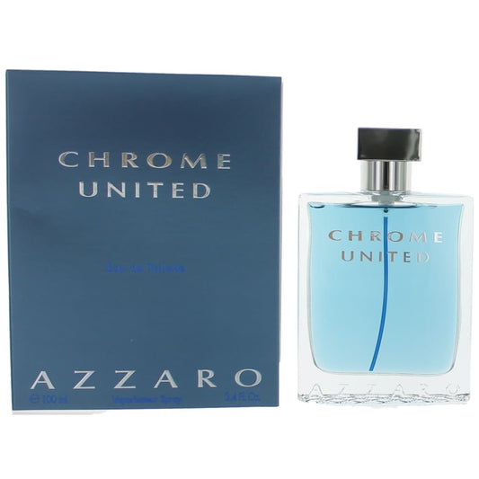 Azzaro Chrome United by Azzaro, 3.4 oz EDT Spray for Men