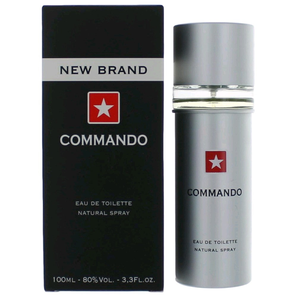 New Brand Commando by New Brand, 3.3 oz EDT Spray for Men