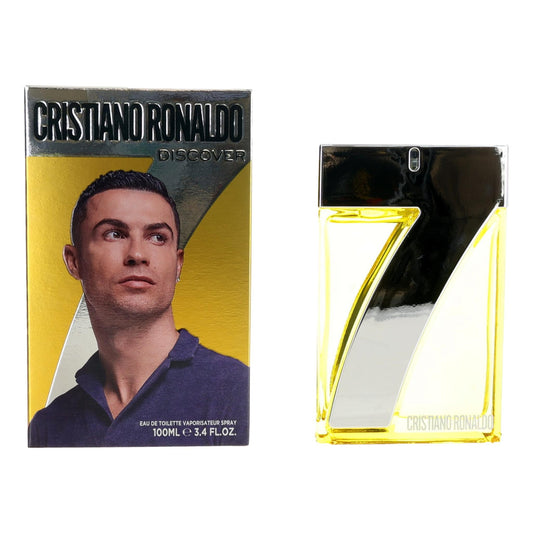 Cristiano Ronaldo CR7 Discover by Cristiano Ronaldo, 3.4 oz EDT Spray for Men