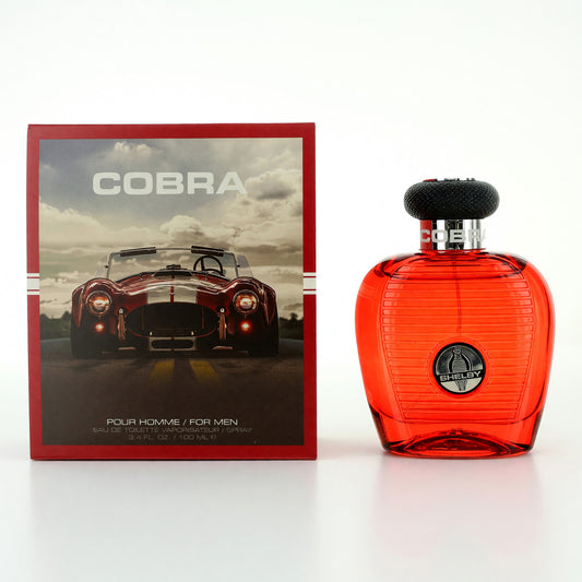 Cobra Red by Carroll Shelby, 3.4 oz EDT Spray for Men