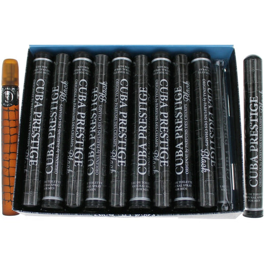 Cuba Cuba Prestige Black by Cuba, 1.17 oz EDT Spray for Men. Pack of 20