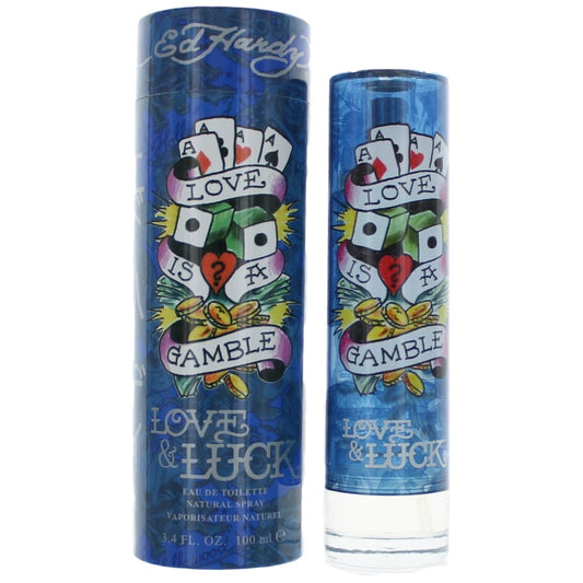 Christian Audigier Ed Hardy Love & Luck by Christian Audigier, 3.4 oz EDT Spray for Men