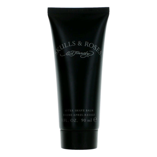Ed Hardy Skulls & Roses by Ed Hardy, 3 oz After Shave Balm for Men