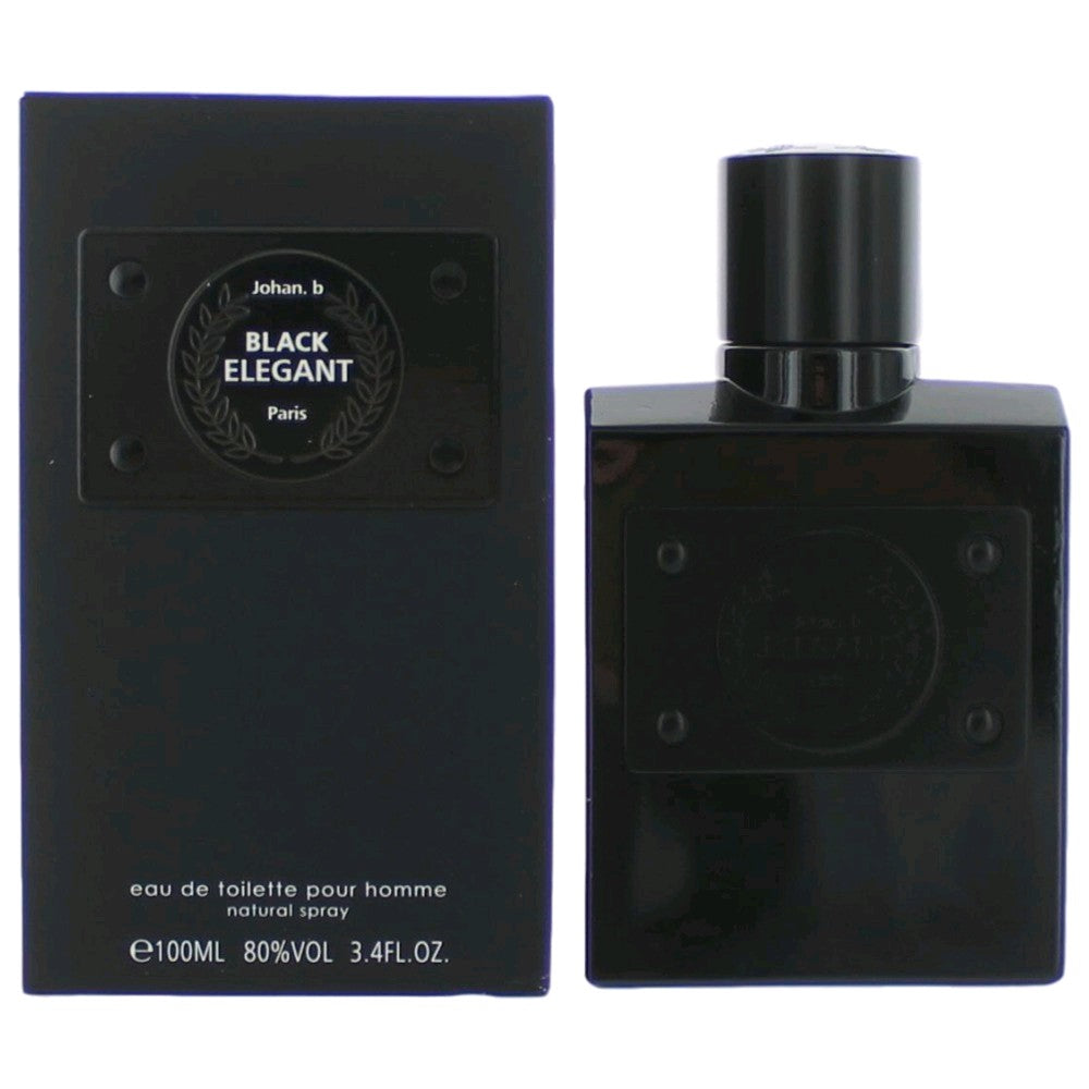 Johan.b Black Elegant by Johan.b, 3.4 oz EDT Spray for Men