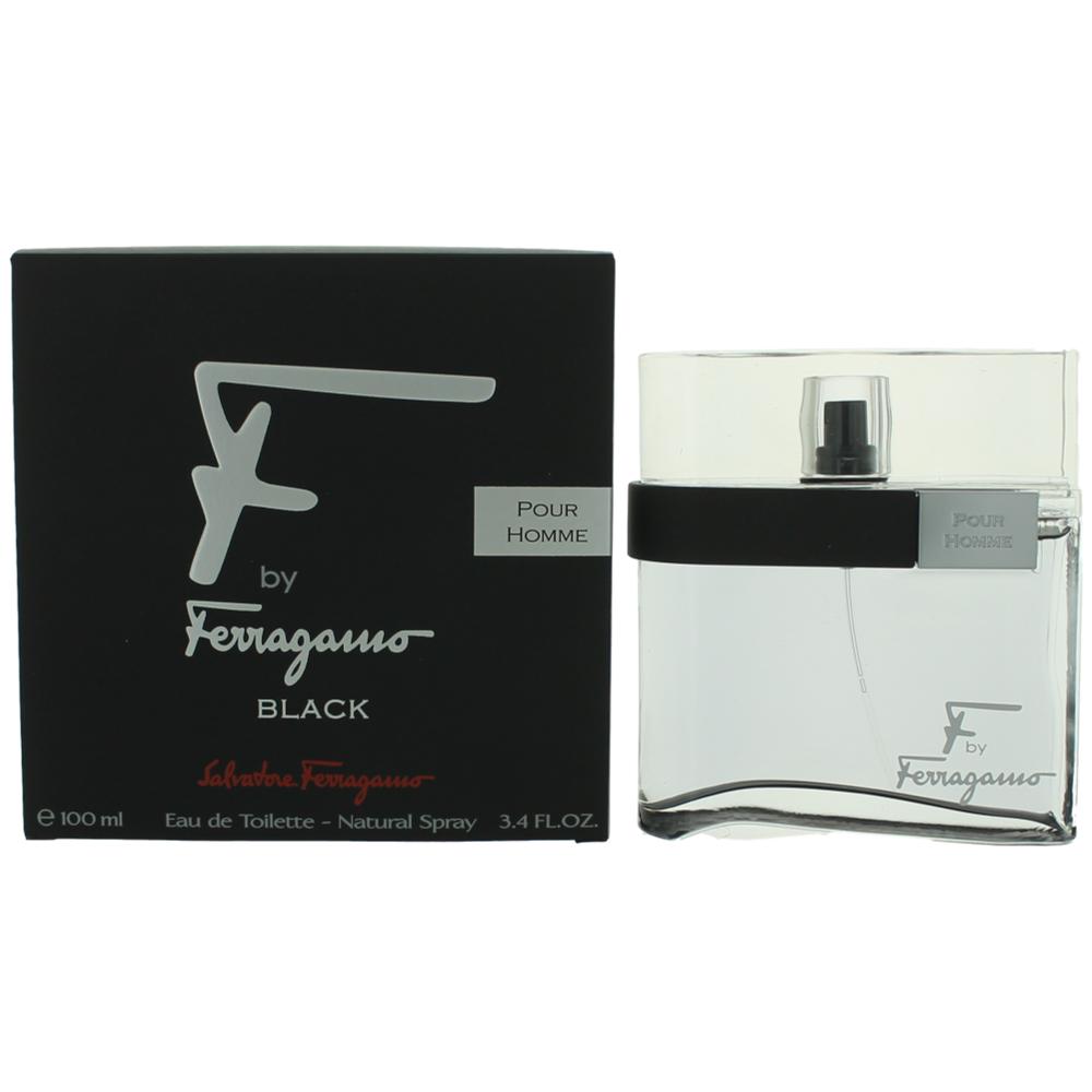 Salvatore Ferragamo F Black by Salvatore Ferragamo, 3.4 oz EDT Spray for Men