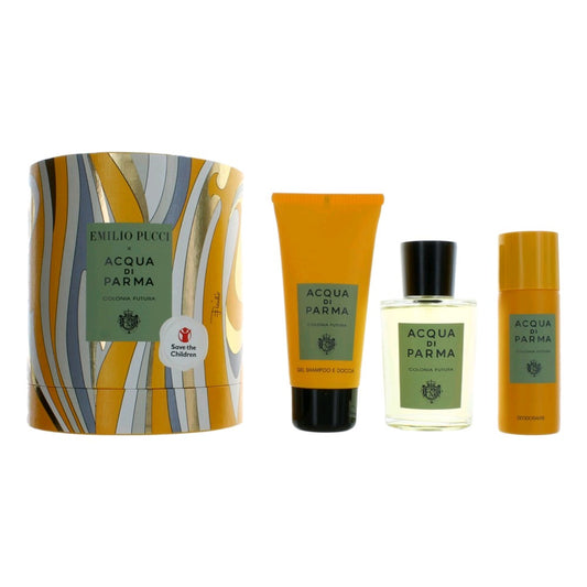 Acqua Di Parma Acqua Di Parma x Emilio Pucci Colonia Futura, 3 Piece Gift Set for Unisex