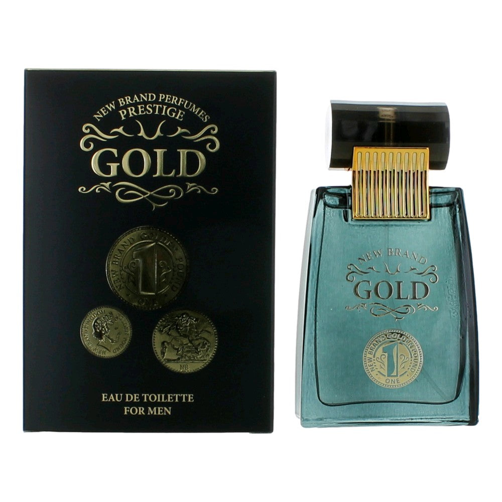 New Brand Gold by New Brand, 3.3 oz EDT Spray for Men
