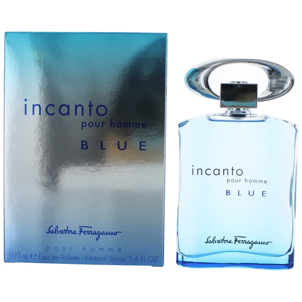 Salvatore Ferragamo Incanto Blue by Salvatore Ferragamo, 3.4 oz EDT Spray for Men