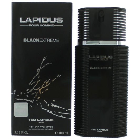 Ted Lapidus Lapidus Black Extreme by Ted Lapidus, 3.3 oz EDT Spray for Men