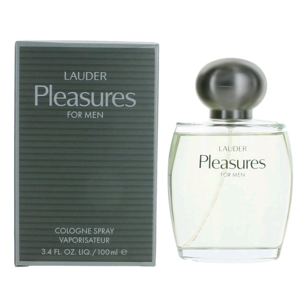 Estee Lauder Pleasures for Men by Estee Lauder, 3.4 oz Cologne Spray for Men