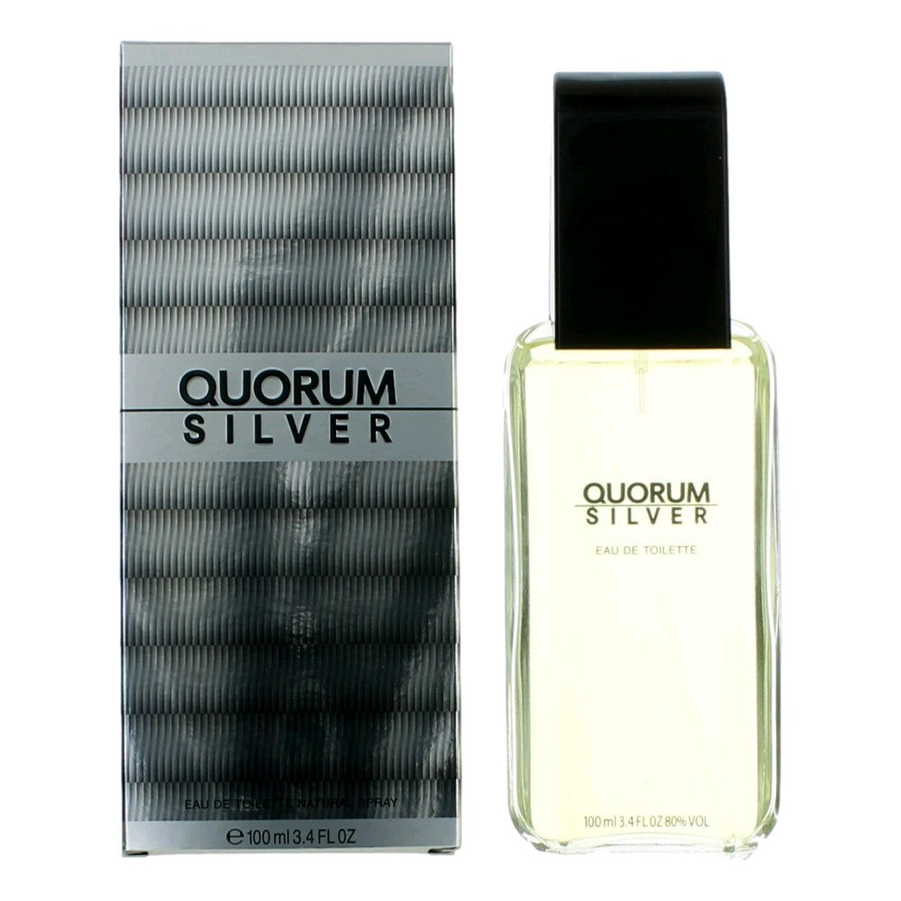 Puig Quorum Silver by Puig, 3.4 oz EDT Spray for men