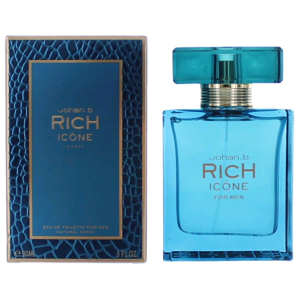 Johan.b Rich Icone by Johan.b, 3 oz EDT Spray for Men