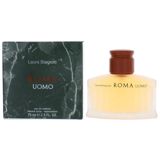 Laura Biagiotti Roma Uomo by Laura Biagiotti, 2.5 oz EDT Spray for Men