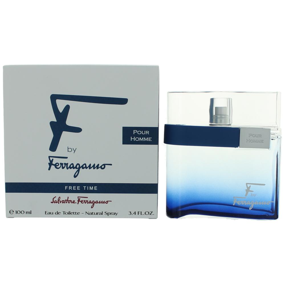 Salvatore Ferragamo F Free Time by Salvatore Ferragamo, 3.4 oz EDT Spray for Men