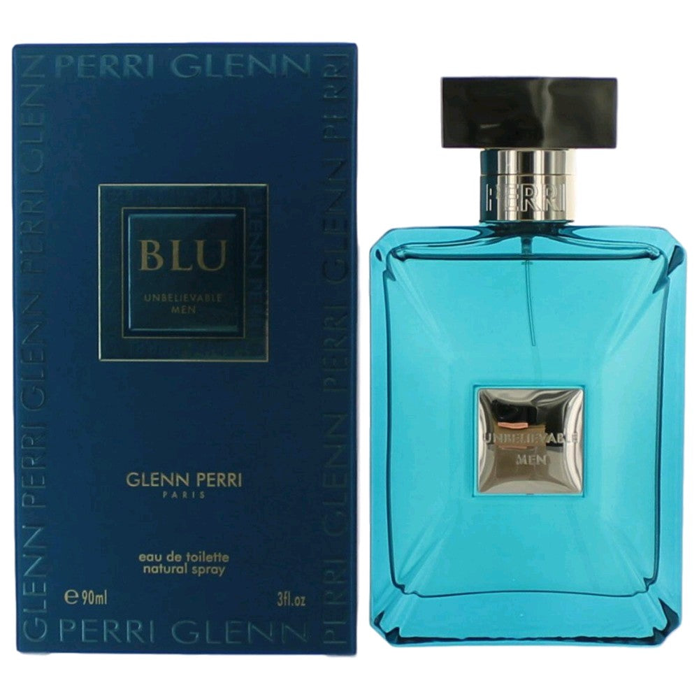Glenn Perri Blu Unbelievable by Glenn Perri, 3 oz EDT Spray for Men