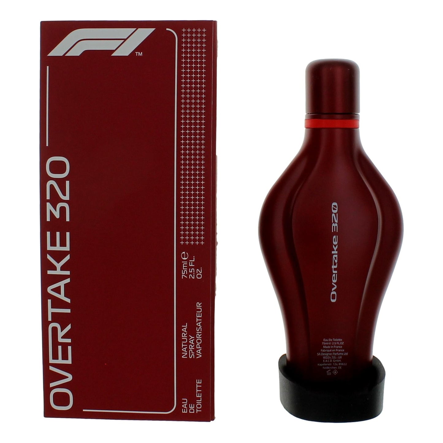 F1 Formula 1 Overtake 320 by Formula 1, 2.5 oz EDT Spray for Unisex