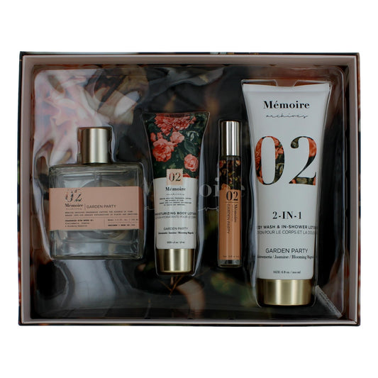 Memoire Archives Garden Party by Memoire Archives, 4 Piece Gift Set for Unisex