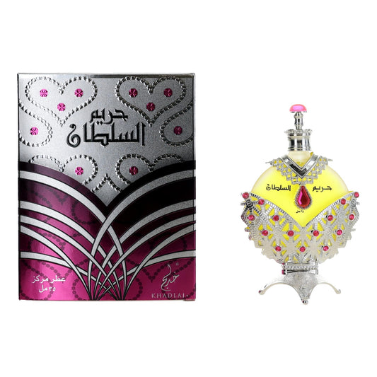 Al Khadlaj Khadlaj Hareem Al Sultan Silver by Al Khadlaj, 1.18oz Perfume Oil for Unisex