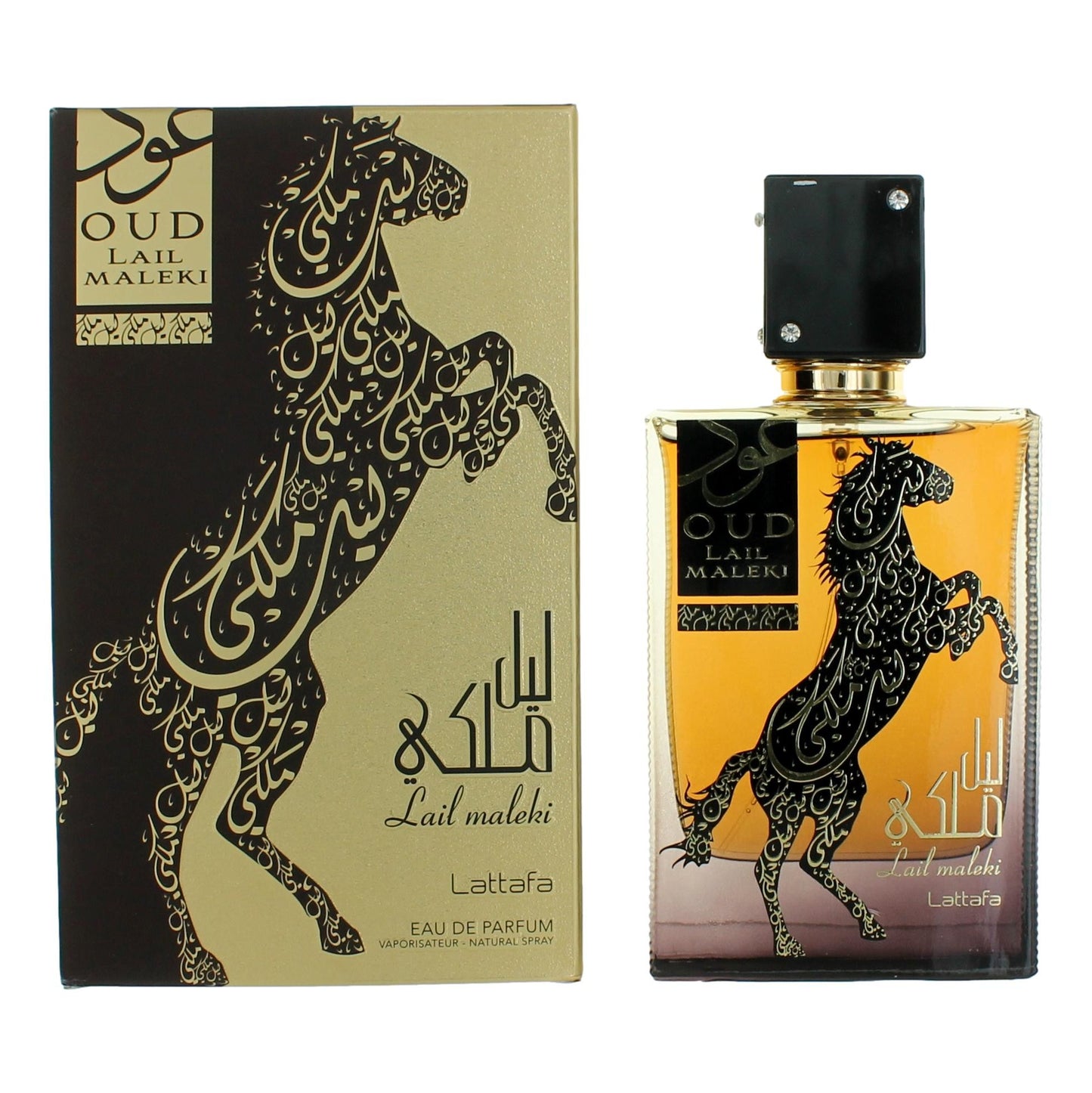Lattafa Oud Lail Maleki by Lattafa, 3.4 oz EDP Spray for Unisex