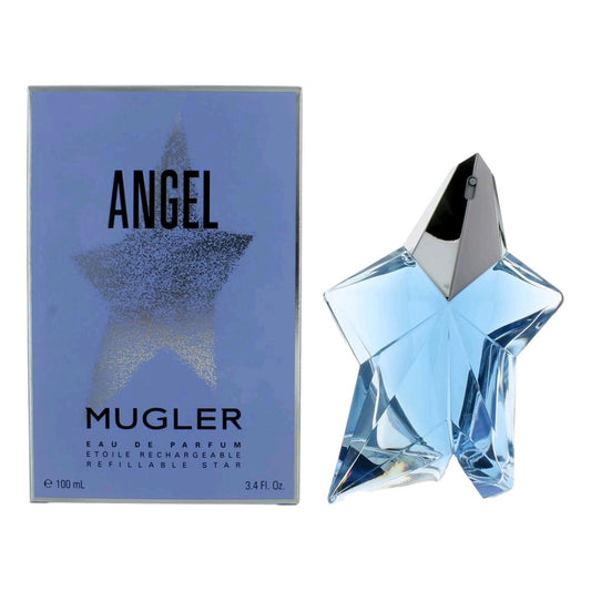 Thierry Mugler Angel by Thierry Mugler, 3.4 oz EDP Spray Refillable Star for Women