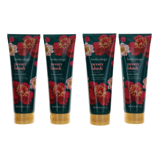 Peony Blush by Bodycology, 4 Pack 8oz Moisturizing Body Cream women