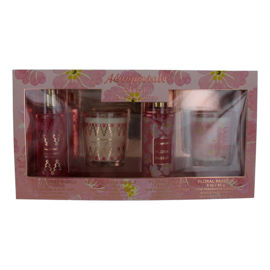 Aeropostale Aeropostale Rose Home Collection by Aeropostale, 4 Piece Gift Set