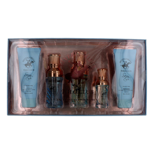 Beverly Hills Polo Club BHPC Sexy Blue by Beverly Hills Polo Club, 5 Piece Gift Set for Women