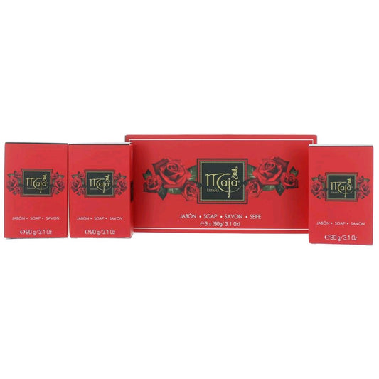 Maja Maja by Maja, Pack of 3 Soaps x 3.1 oz Each for Women