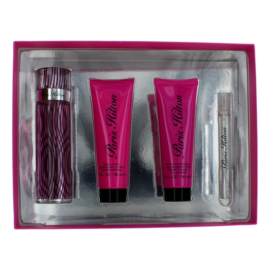 Paris Hilton Paris Hilton by Paris Hilton, 4 Piece Gift Set women with Travel Spray