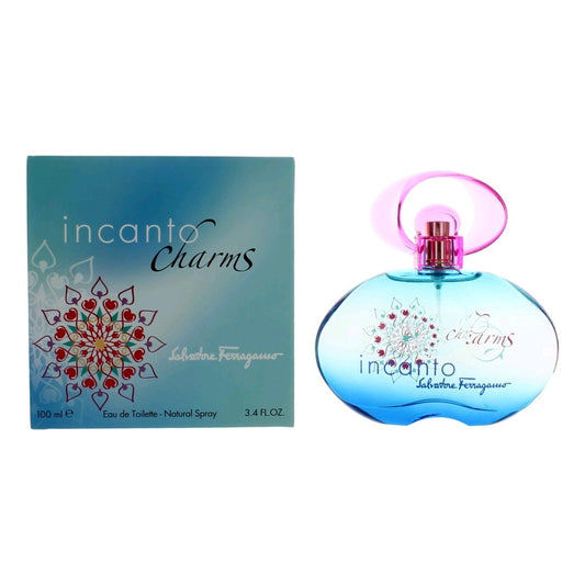 Salvatore Ferragamo Incanto Charms by Salvatore Ferragamo, 3.4 oz EDT Spray for Women