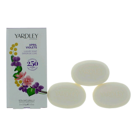 Yardley of London Yardley April Violets by Yardley of London, 3 x 3.5oz Luxury Soap women