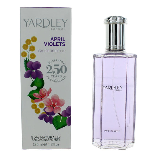 Yardley of London Yardley April Violets by Yardley of London, 4.2 oz EDT Spray for Women