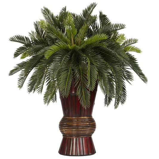 Cycas w/Bamboo Vase