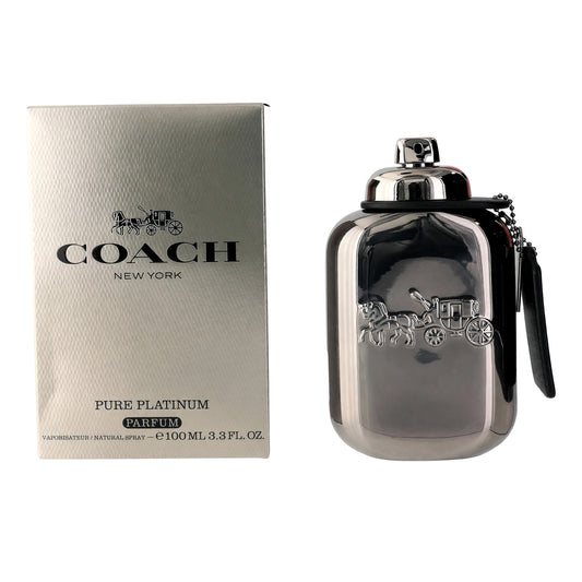 Coach Pure Platinum by Coach, 3.3 oz Parfum Spray for Men